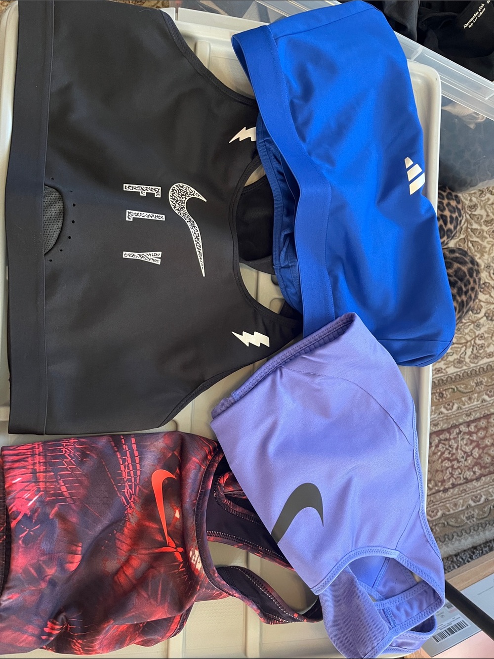 Nike Women's Active Sports Bra Set - Black, Royal Blue, Purple, Red